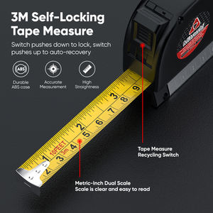Livella <span class=keywords><strong>Laser</strong></span> Mitsushi con Scala Orizzontale e Verticale, <span class=keywords><strong>Misuratore</strong></span> 8FT, Allineatore Standard e Metrico, Righello Multiuso, <span class=keywords><strong>Misuratore</strong></span> <span class=keywords><strong>Laser</strong></span> - Product Image 6