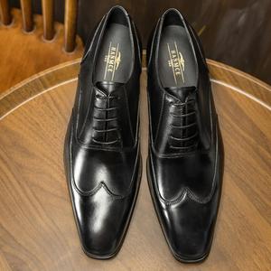 Zapatos de Vestir de Cuero para Hombre, Estilo Británico, Personalizados, de Lujo, con Punta y Correa, Casuales - Product Image 4