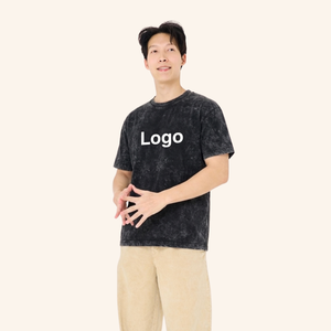 เสื้อยืดทรงบ็อกซี่ลายกราฟิกสตรีทแวร์ พิมพ์ลาย DTF แบบย้อมสีแบบแอซิดวอช น้ำหนัก 230 กรัม - Product Image 1