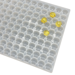 Aranceles más bajos Media hoja Pan Flood Scrape por método manual Platino Silicona Resina personalizada Chocolate Candy <span class=keywords><strong>Vitamin</strong></span> Gummy Bear Mold - Product Image 4