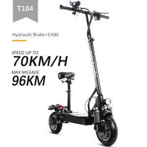 EU Warehouse E scooters 10 inch 52V 2400W Dual Motor Electric Scooter Adult For OEM