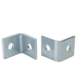 Современная L-образная угловая металлическая опора с 2 отверстиями - Product Image 1
