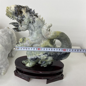Drago in Pietra Preziosa Intagliato in Giada Xiuyan per Decorazione, Vendita all'Ingrosso - Product Image 4