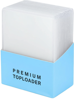 Lot de 25 protège-cartes rigides 35PT transparents en plastique, protection UV, pour cartes à collectionner