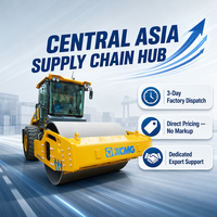 Rouleau compresseur vibrant à tambour unique de 22 tonnes XS225H avec moteur Shangchai, pompe et engrenage à roulement |   Compacteur de sol pour autoroute