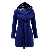 Manteau d'hiver chaud en laine à capuche pour femmes grande taille personnalisé, veste longue en fausse fourrure de vison tissée, nouveau manteau