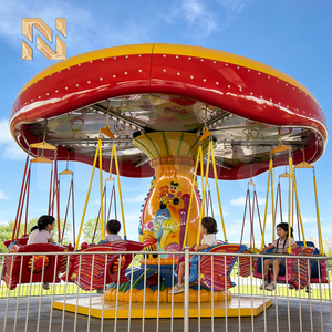 Fabricante Profesional de Sillas Voladoras de Mariposa de 12 Plazas para Parques de Atracciones al Aire Libre, Venta de Atracciones con Certificación CE de 4kW en Acero - Product Image 1