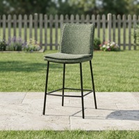 Chaise de bar réglable haut de gamme au design luxueux, style minimaliste, assise confortable, repose-pieds tressé Mlange pour salon