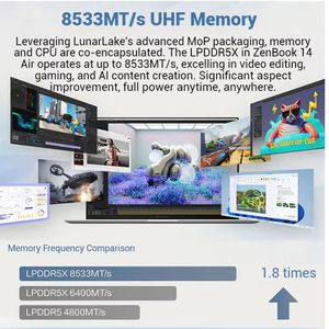 Ordinateur <span class=keywords><strong>portable</strong></span> Zenbook 14 <span class=keywords><strong>Ultra</strong></span> 7 32 Go 1 To / Ordinateur <span class=keywords><strong>portable</strong></span> 16 pouces 2.8K OLED pour étudiants et usage domestique - Product Image 2