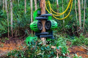 Machinerie forestière pour la coupe des arbres d'eucalyptus, la récolte de grumes, machine forestière pour la coupe du bois, équipement d'exploitation forestière, tête de récolte - Product Image 6