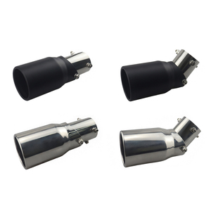 Stainless Steel Exhaust Tip Adjustable Universal Fit for <b>Car</b> SUV Single Rolled Exhaust Pipe Tip with Bolt-On - Product Image 5