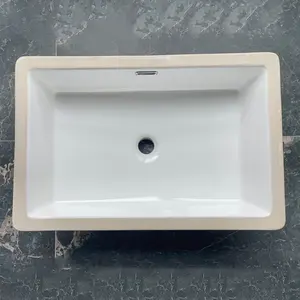 Cupc-lavabo de cerámica, mueble de baño rectangular, individual, bajo encimera