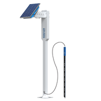 Station de surveillance de l'humidité du sol à énergie solaire, capteur sans fil 5-en-1 pour température, humidité, EC, NPK, pH, agriculture de précision
