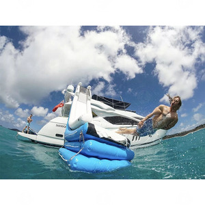 Toboggan aquatique gonflable géant de qualité commerciale sur mesure pour catamaran et divertissement sur yacht de luxe - Product Image 6