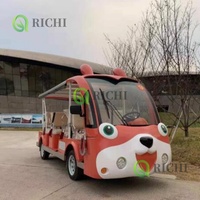 Véhicule électrique de visite écologique avec volant gauche de bus touristique à thème de taille compacte