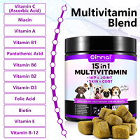 Oimmal 15 en 1 Multivitamine Soft Chews Supplément alimentaire pour animaux de compagnie de qualité supérieure pour la peau Gut Heart & Hip Joint Health Dog Healthy Diet
