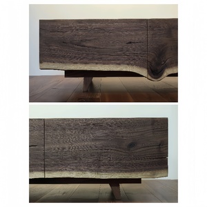 Cao sang trọng Bắc Âu thiết kế đơn giản rắn gỗ <span class=keywords><strong>TV</strong></span> đứng Bắc Mỹ Đen Walnut gỗ Bảng điều khiển phong cách Đồ nội thất toàn bộ bảng điều khiển - Product Image 4