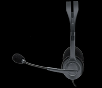 Casque stéréo filaire Logitech H111 avec micro, léger, prise jack 3,5 mm pour PC, ordinateur portable et utilisation multiplateforme