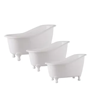 Small / middle /large plastic PP black white mini bathtub containers