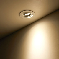 Plafonniers encastrés intelligents anti-éblouissement modernes à LED pour hôtels, 40W, ronds, en aluminium, spot LED COB, DALI dimmable