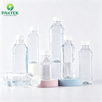 Bouteille d'eau carrée portable en plastique PET pour emballage de boissons