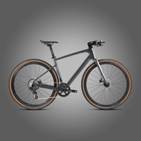 Nouveau vélo de gravier Aero Design 700*40c, cadre en carbone gris et noir, complet, avec transmission NX 11 vitesses, pour hommes