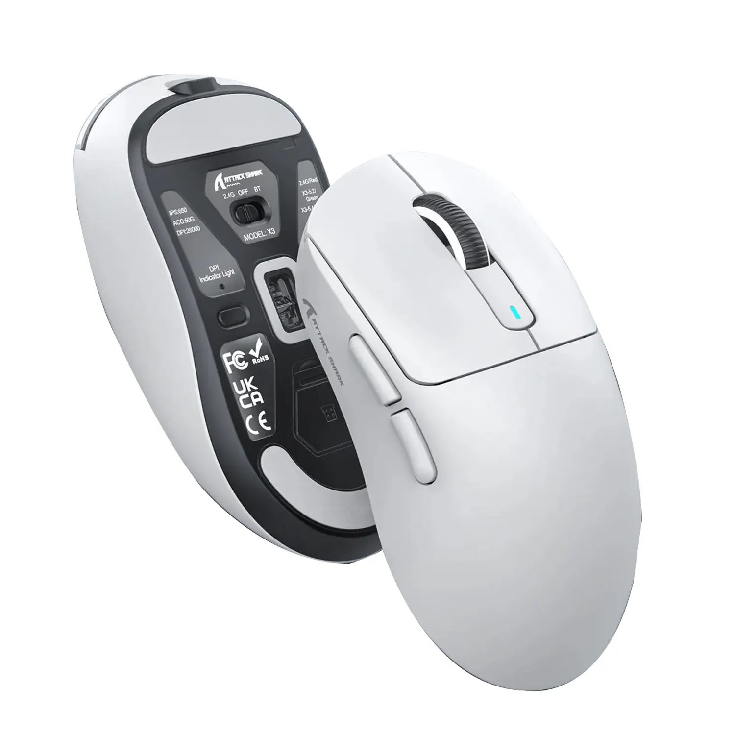 Souris Souris sans fil légèrePAW3395 Jeu E-sports Définition Macro Souris de jeu sans fil à trois modes Gamer