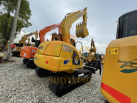 Oferta Especial: Excavadora Hidráulica Usada Original KOMATSU PC70, Miniexcavadora de 7 Toneladas con Cucharón de 0.3m, Certificación CE, para Movimiento de Tierras y Construcción