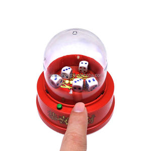 Joyeux gobelet à dés électronique rouge Nouvel An chinois jeu de dés familial festif (y compris les dés), avec musique et lumière intégrées - Product Image 5