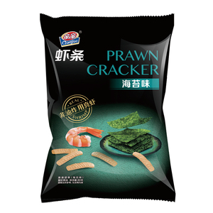 Qinqin no frito Prawn Cracker palo 80g japonés algas sabor de comida saludable inflado marisco comida OEM al por mayor del fabricante - Product Image 1