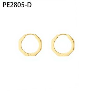 เอมี่ เอมี่ ฮูปต่างหูชุบเงินรูปทรงเรขาคณิตผู้หญิงแฟชั่นเครื่องประดับของขวัญสไตล์คลาสสิก PE2805 - Product Image 2