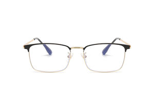 ヴィンテージレトロメタルスクエアフレームアンチブルーライトビジネス老眼鏡男性女性老人用 - Product Image 4