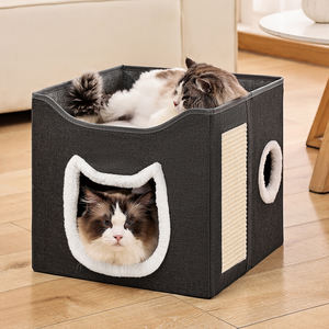 Multifunktion ales Katzen haus mit kratzen dem Katzen spielzeug Post Plüsch bett & hängendes Spielzeug Indoor Pet Möbel für Katzen - Product Image 6
