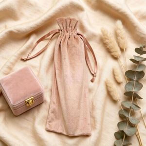 Luxury Dust Bag Premium Velvet Drawstring Pouch for Jewelry <b>Ring</b> Reusable Advertising Gift Packaging <b>Wedding</b> Gift Totebag - Product Image 4