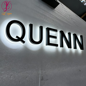 Insegna LED Personalizzata <span class=keywords><strong>in</strong></span> Acciaio Inox per Salone di Bellezza, Logo 3D per Interni, Lettere <span class=keywords><strong>in</strong></span> Metallo Retroilluminate per Insegna Aziendale - Product Image 1