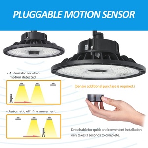 Thương mại 100W/150W/200W/240W LED UFO bay cao ánh sáng lò vi sóng cảm biến Nhôm Cơ thể IP65 cho hội thảo kho triển lãm hội trường - Product Image 3