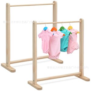 Wooden <b>Clothes</b> <b>Rack</b> For Baby Clothing Storage Organizer Standing Type Rectangle Shape Durable Design - Product Image 5