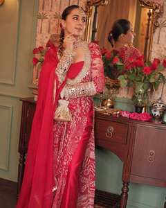 Ensemble Salwar Kameez décontracté en Georgette sans plis, vêtements ethniques indiens Fulpari, avec dupatta brodé, inspiré du style pakistanais - Product Image 1