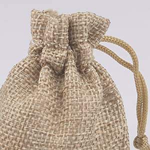 Custom Logo Printed Burlap Pocket Jute <b>Pouch</b> Bag for Coffee and Cocoa Custom Size Drawstring Jute Bags - Product Image 2