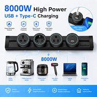 Prise de courant pour lampe à induction EU/FR/Russie/Israël/Italie, adaptateur électrique amovible pour bureau, prise universelle USB UK, fabriqué en Chine