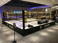 Ensemble complet de ring de boxe de qualité commerciale, durable, avec escaliers et protections d'angle, pour compétitions de boxe et de MMA