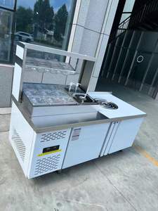 <span class=keywords><strong>Table</strong></span> de préparation réfrigérée RTK pour sandwichs, <span class=keywords><strong>table</strong></span> de préparation commerciale pour pizzas, comptoir réfrigérant pour salades, réfrigérateur de taille personnalisée - Product Image 5