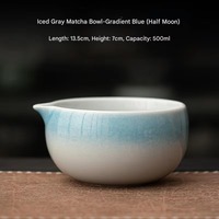 Bol à matcha en céramique avec bec verseur, style japonais fait main, Chawan en céramique traditionnel pour débutants et passionnés