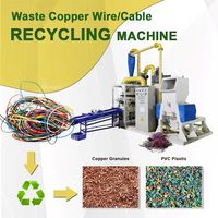 Granulateur de fil de cuivre de type sec, petite taille, pour le recyclage des câbles usagés et la séparation du cuivre du plastique