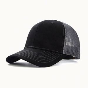 Casquette de baseball respirante en maille de coton pour l'été, casquette de camionneur personnalisée pour hommes, vente en gros - Product Image 3