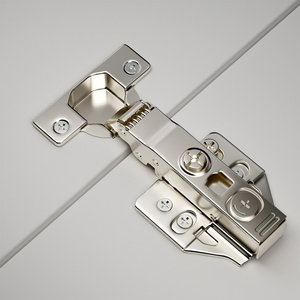 Charnières 3D à fermeture amortie en acier inoxydable pour portes de meubles, charnières hydrauliques à encastrer ou semi-encastrées - Product Image 1