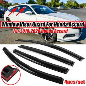 Black Car <b>Window</b> Visor Shade Guard Vent Wind Rain Sun Guard <b>Cover</b> Deflector for Honda for Accord 2018-2020 Wind Visor Sun Shade - Product Image 1
