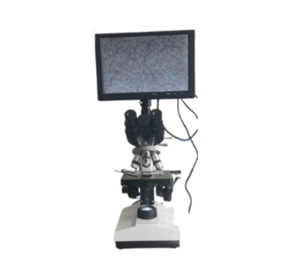 M107SM Best Laboratory Biological Trinocular Microscope with 10 Inch Display Screen for Bacteria, Cell and Mite
