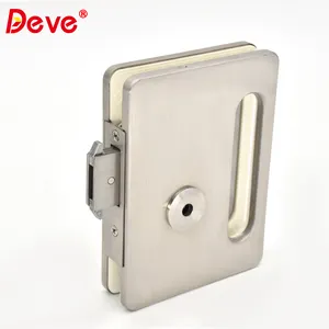 China Factory Single Side Commercial Stainless Steel Glass Sliding Door Lock