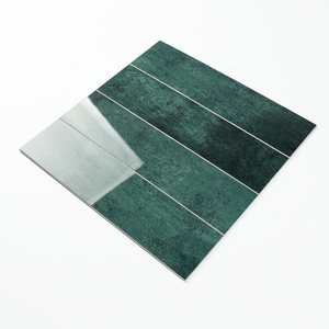 Ventes chaudes Carreaux verts en zellige faits à la main à coller et à décoller Carreaux muraux autocollants SPC Carreaux rectangulaires pour la décoration murale - Product Image 4